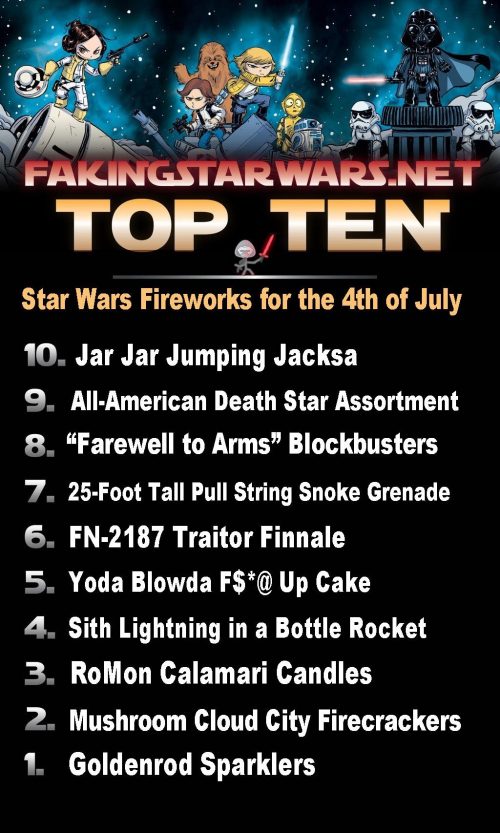 Top 10 Star Wars Fireworks for the 4th of July