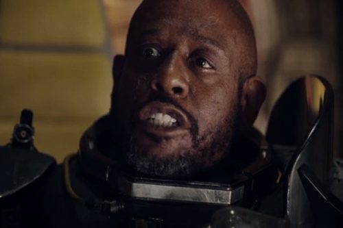 Saw, when he delivers the "Save the Dream" speech in Rogue One.