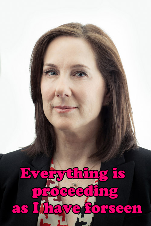 Kathleen Kennedy Refuses To Fire Herself