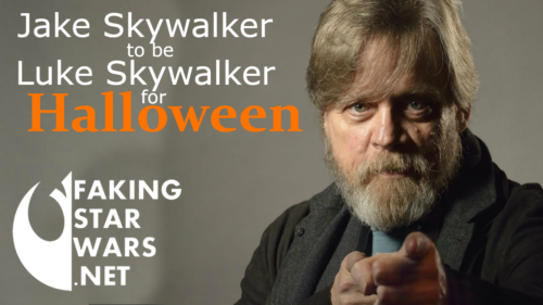 Jake Skywalker To Be Luke Skywalker For Halloween Again