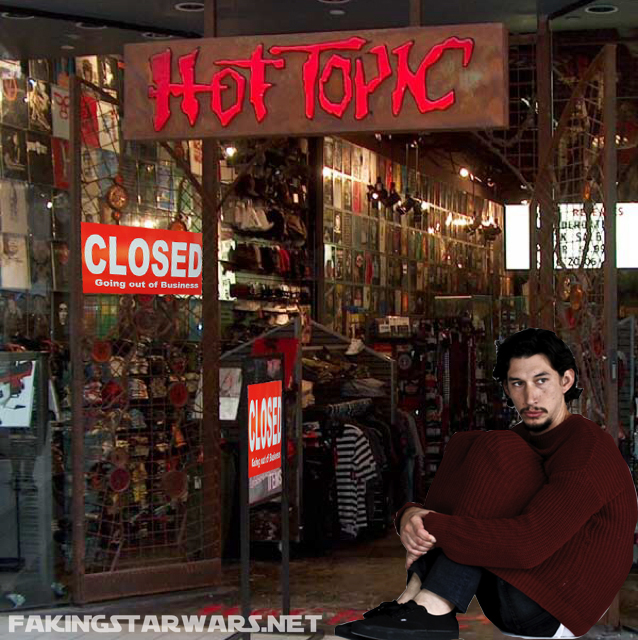 Kylo Ren Suffers Depression as Retail Apocalypse Forces Hot Topic Closures